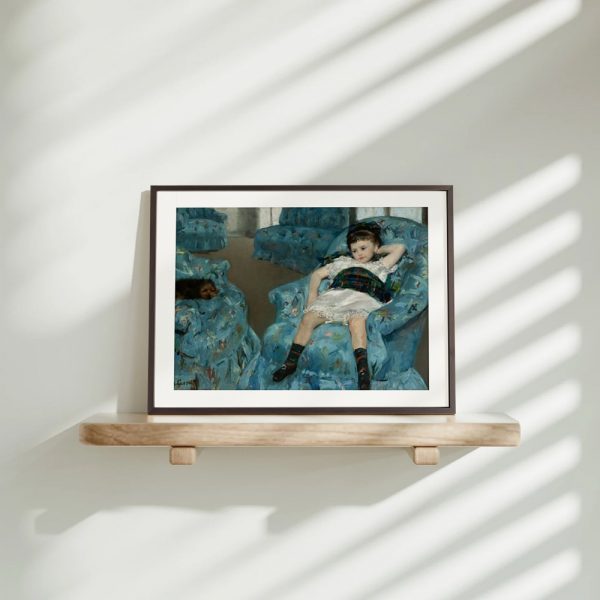 Little Girl in a Blue Armchair (1878) - Image 4