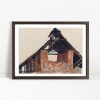 Exposed Rafters Rustic Barn Ruins