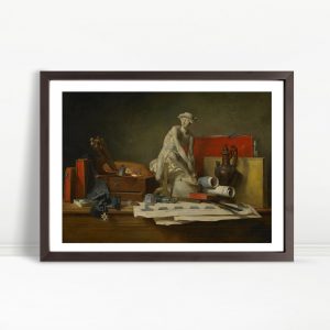 Artist’s Desk with Sculpture and Sketches