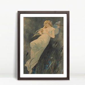 Enchanted Fairy Floating In Twilight