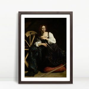 Saint With Wheel In Deep Shadows