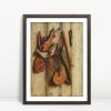 Baroque Instruments On Wooden Wall