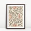 Ornate Peonies And Twisting Vines Pattern