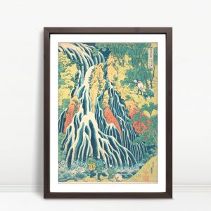 Cascading Waterfall With Forest Onlookers