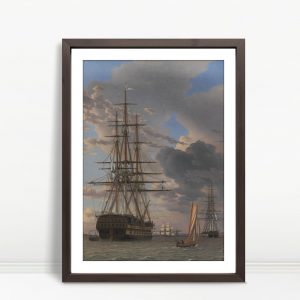 Majestic Ships Awaiting in Harbor