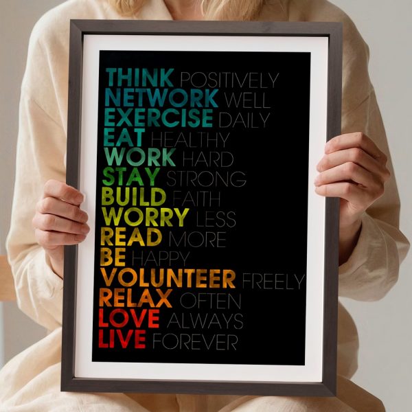 Think Positive - Lifestyle Motivation Chart - Image 2