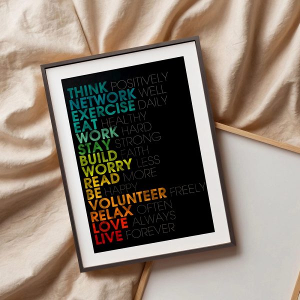 Think Positive - Lifestyle Motivation Chart - Image 3