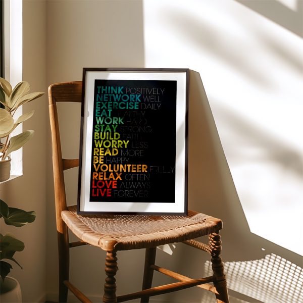 Think Positive - Lifestyle Motivation Chart - Image 4