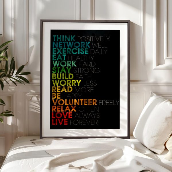 Think Positive - Lifestyle Motivation Chart - Image 5