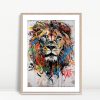 Graffiti Roar Lion Wall Art