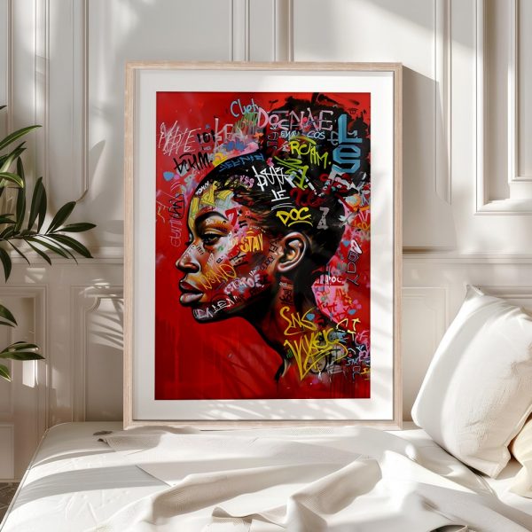 Urban Queen Graffiti Profile Art - Image 5