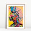 Tribal Pride Brushstroke Portrait