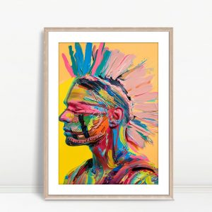 Tribal Pride Brushstroke Portrait