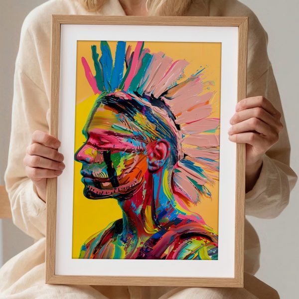 Tribal Pride Brushstroke Portrait - Image 2