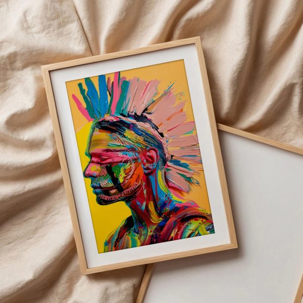 Tribal Pride Brushstroke Portrait - Image 3