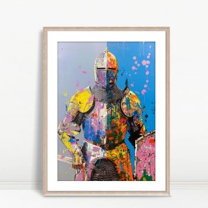 Pop Art Armored Knight Stance