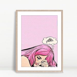 Crying Girl Dreaming of Pizza