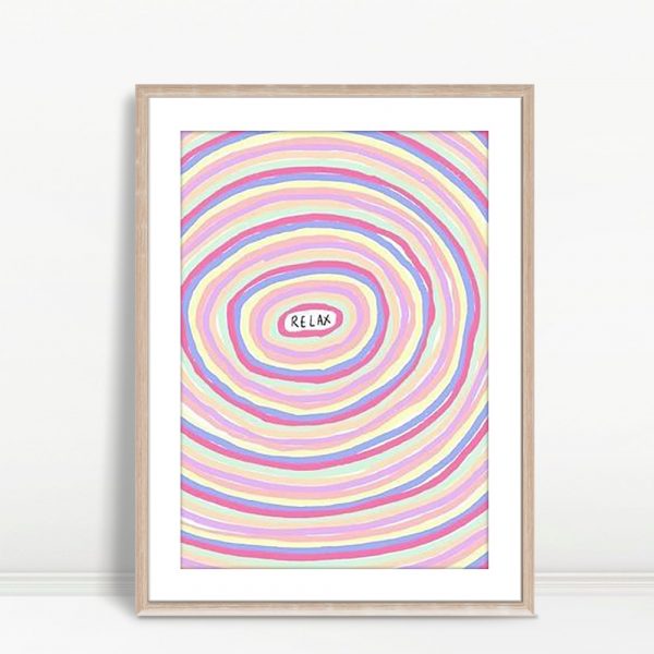 Relaxing Pastel Spiral Gallery Art