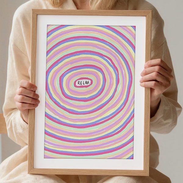 Relaxing Pastel Spiral Gallery Art - Image 2