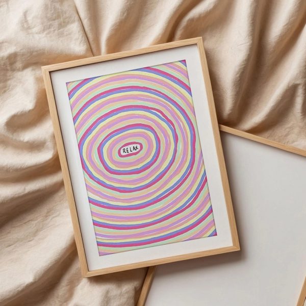 Relaxing Pastel Spiral Gallery Art - Image 3