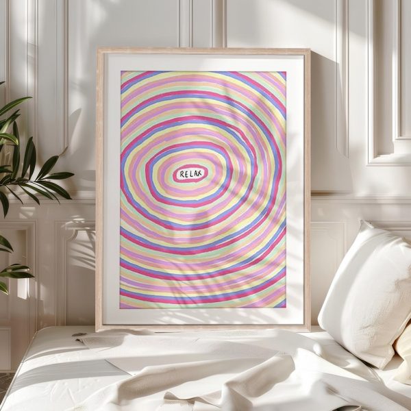 Relaxing Pastel Spiral Gallery Art - Image 5