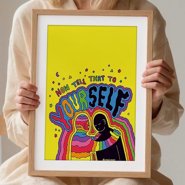Tell Yourself Rainbow Motivational Wall - Image 2