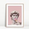 Michelangelo Statue Eats Pink Ice Cream
