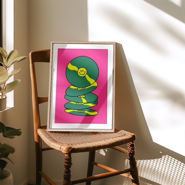 Smiley Vinyl Records Pop Vibe - Image 4