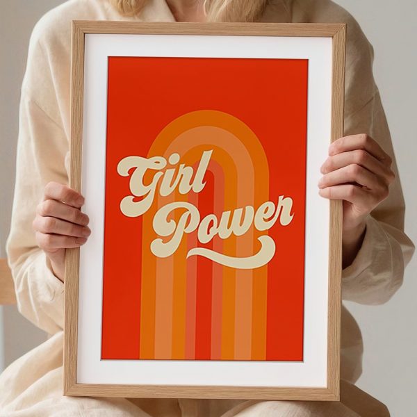 Retro Girl Power Quote Poster - Image 2