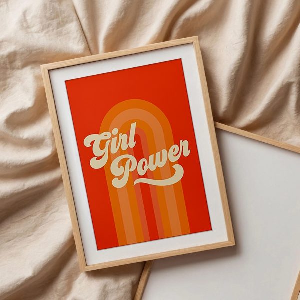 Retro Girl Power Quote Poster - Image 3