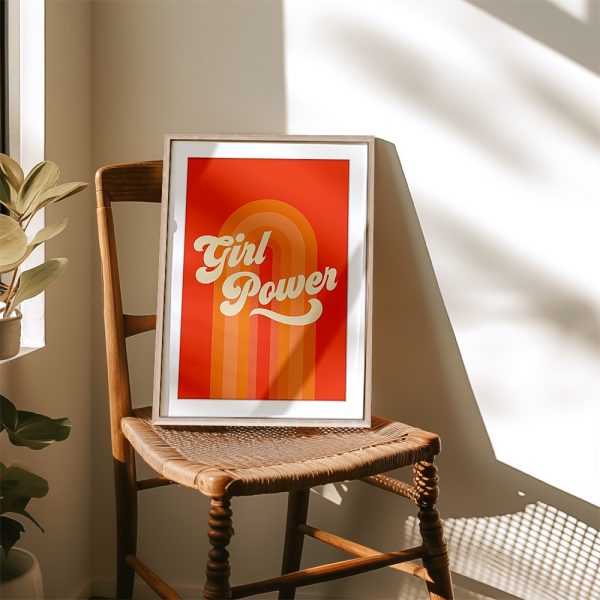 Retro Girl Power Quote Poster - Image 4