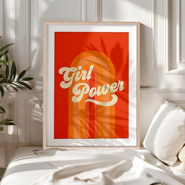 Retro Girl Power Quote Poster - Image 5