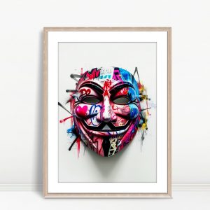 Anonymous Mask Graffiti Street Pop