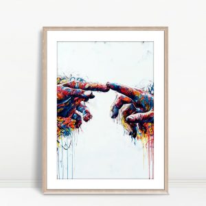 Creation Hands Modern Wall Art