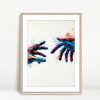 Graffiti Hands Reaching Connection Art