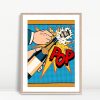 Pop Art Champagne Celebration Poster