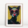 Catwoman Bubblegum Pop Graffiti Art