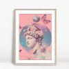 Greek Statue with Butterflies Aesthetic
