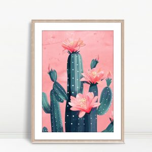 Cactus Bloom Pop Gallery Art
