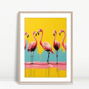 Flamingo Dance Pop Art Gallery