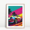 Retro Racer Pop Gallery Art