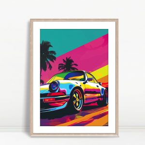 Retro Racer Pop Gallery Art