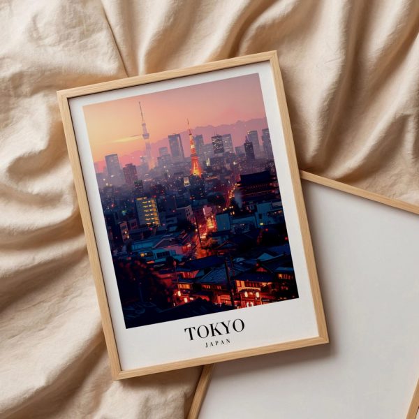 Tokyo Night Sky View Gallery Art - Image 3