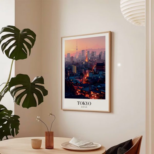 Tokyo Night Sky View Gallery Art - Image 5