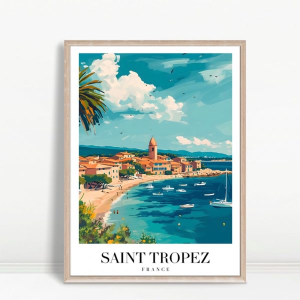 Saint Tropez Beach View Gallery Art
