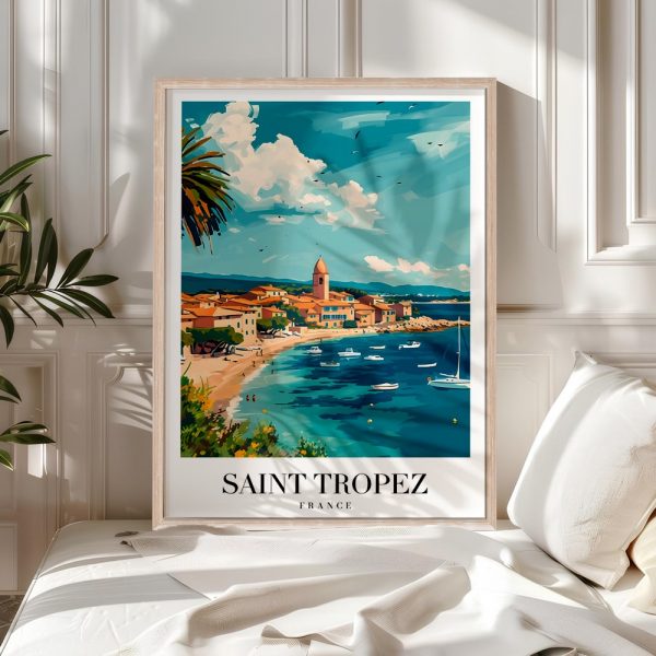 Saint Tropez Beach View Gallery Art - Image 4