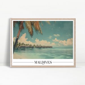 Maldives Beach Travel Gallery Art