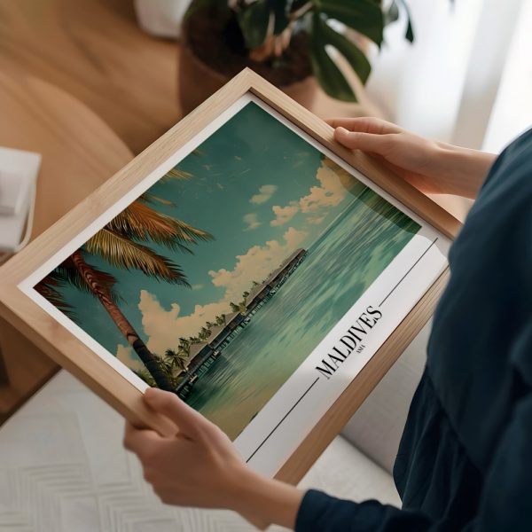 Maldives Beach Travel Gallery Art - Image 2