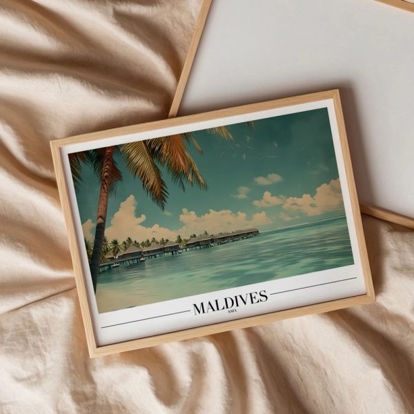 Maldives Beach Travel Gallery Art - Image 3