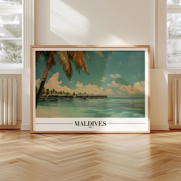 Maldives Beach Travel Gallery Art - Image 4